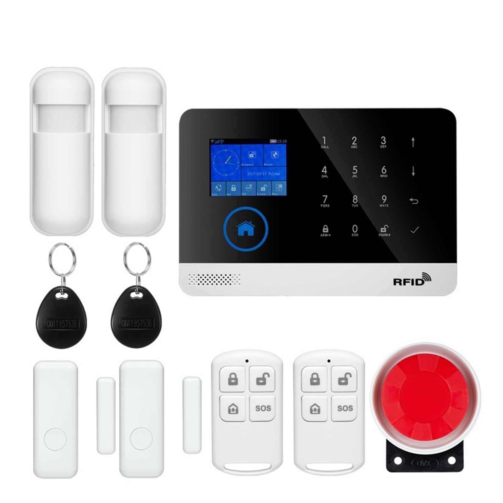 Système D'alarme De Sécurité Domestique Intelligent, Wi-fi, Gsm, Anti-cambriolage, Capteur De Mouvement De Porte, Kit De Détection, Contrôle Par Application, Caméra Tuya , Installation Et Utilisation