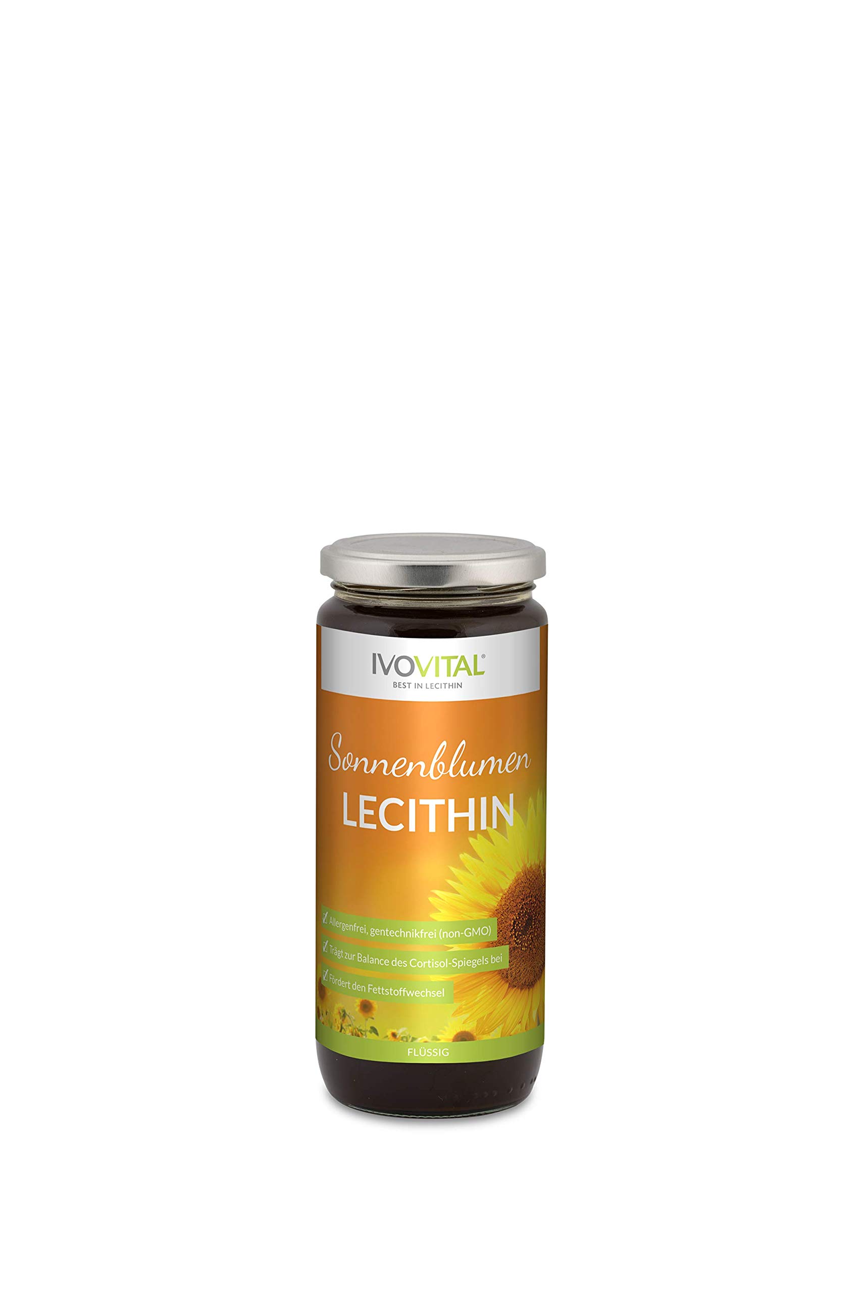 Lecitina di girasole liquida (senza allergeni), IVOVITAL® (550 ml)