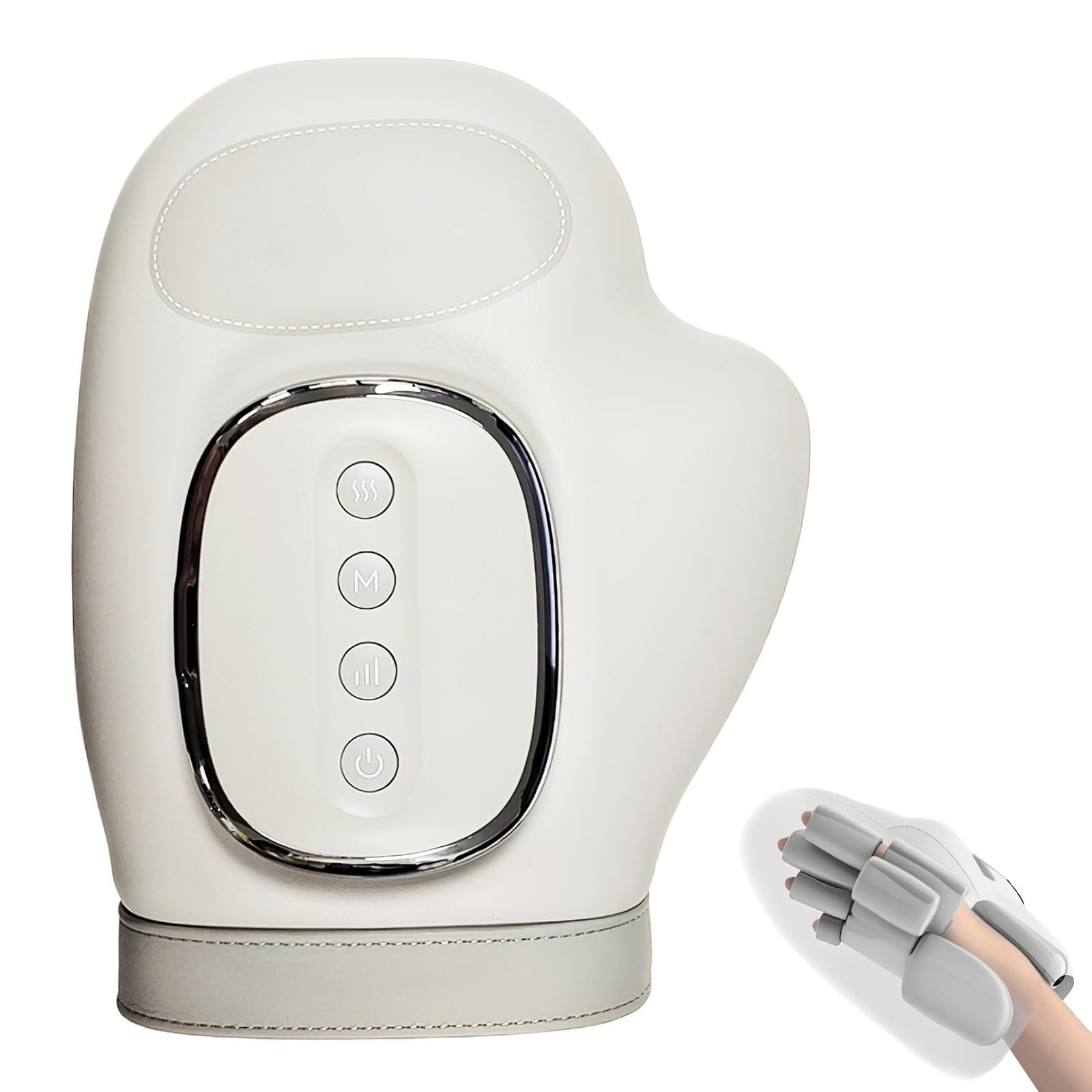 Masajeador de mano con compresión y calentamiento, masajeador de mano inalámbrico USB, 3 modos de masaje, masajeador de mano, para aliviar la artritis, enfermedades de las manos, regalos para