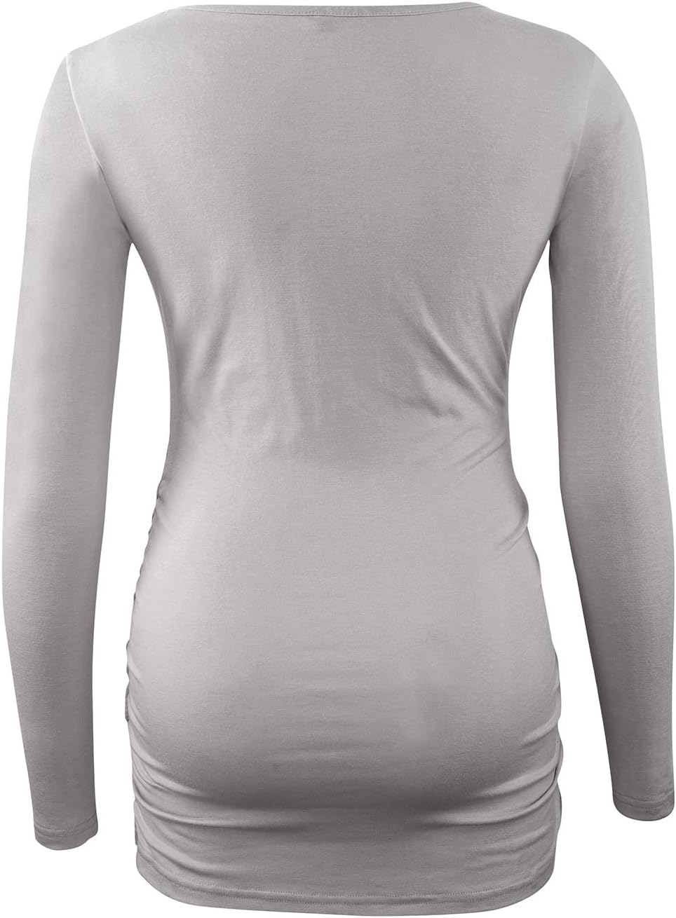 Women's Maternity Tops Short & Long Sleeve Shirt Pregnancy Clothes with Side Tie Bow - Image 3
