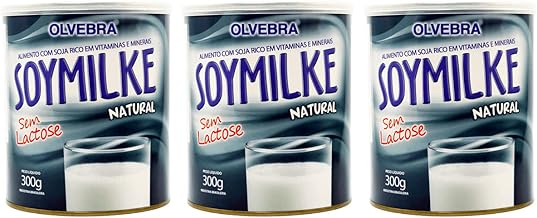 Kit 3 Soymilk Leite de Soja em Pó Sem Lactose Vegano 300g