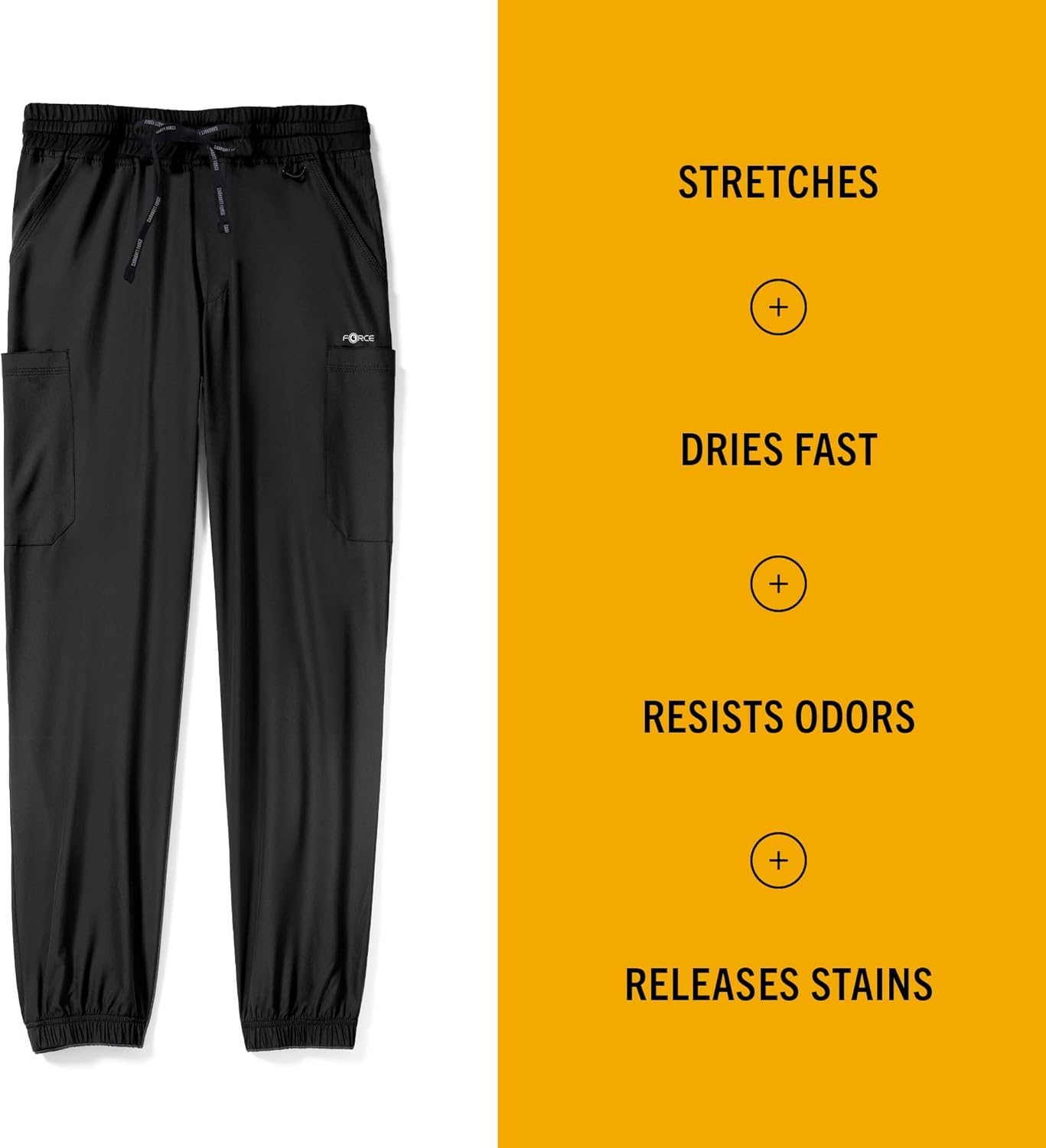Carhartt Scrubs C56106 Men's Force® Modern Fit Twill Jogger Pant - Image 3