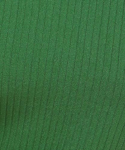 Image of POPWINGS Women Casual Green Rib Tank Crop Top Tops for Women | Stylish Tops for Women | Trendy Tops Women