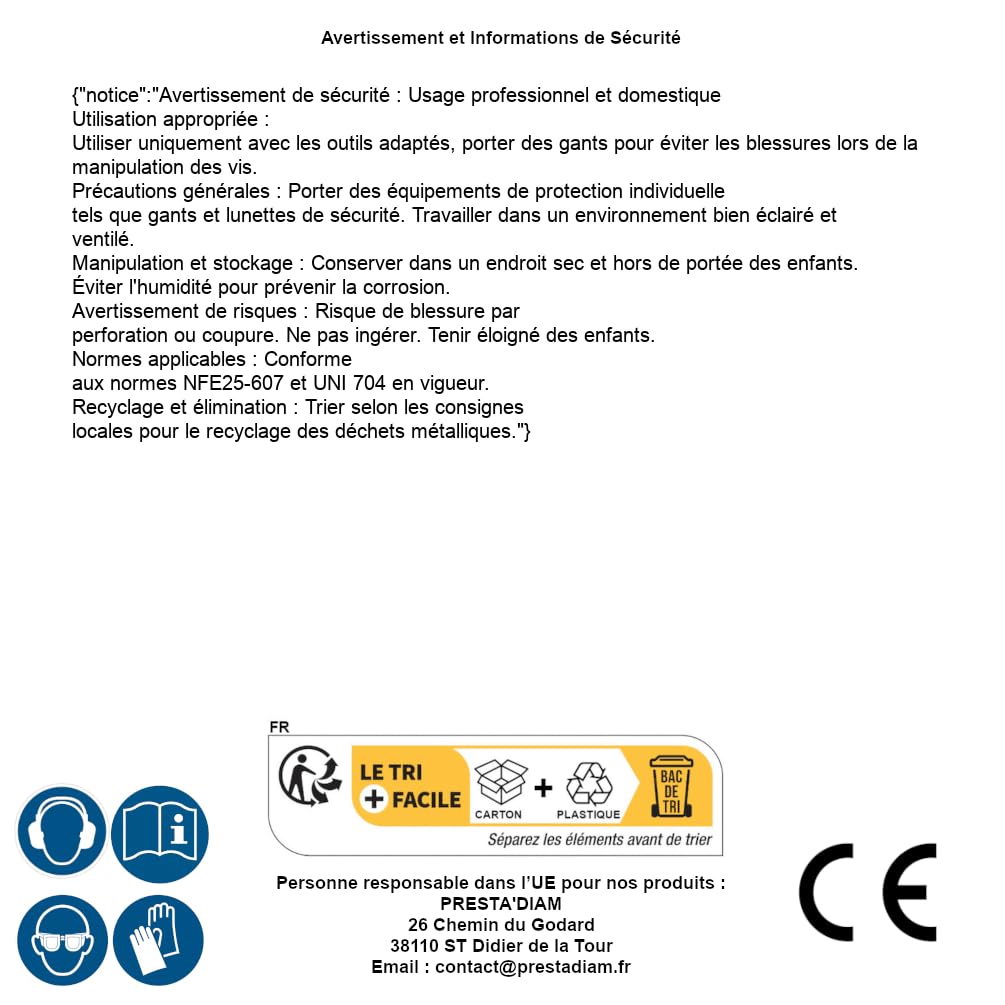 50 Vis à Bois Tête Hexagonale Tirefond 8 x 160 mm - DIN 571 - NFE25-607 - UNI 704 - Inox A2 - D-Work