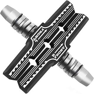 Sosoport 1 Par V Freio Bicicletas Bloco De Freio Pastilhas De Freio De Bicicleta Silenciosa Mountain Bike Encaixotado Borracha Preta V Espaçadores De Freio Pastilhas De Freio De Bicicleta