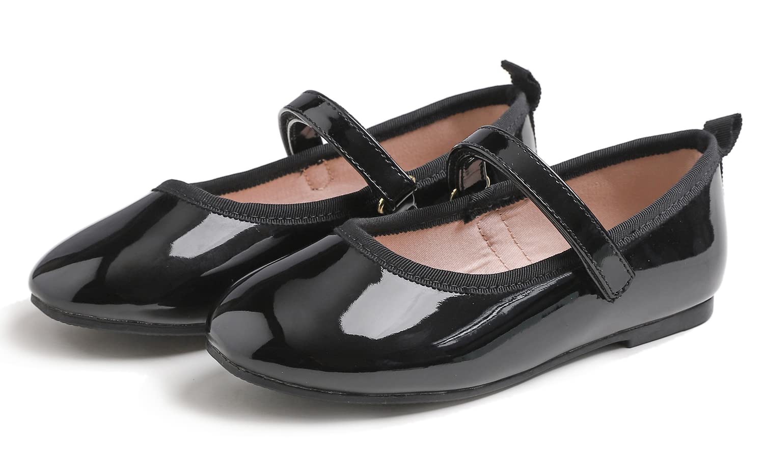 Feversole Kids Filles Mary Jane Strap Chaussures Plates Ballerines Princesse Chaussures Plates Chaussures d'école Plates À Bride