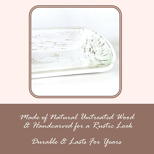 Miniatura 3 de Tazón de masa para decoración - Tazón de masa de madera - Cuencos de madera para decoración - Tazón de madera decorativo - Cuencos grandes de madera