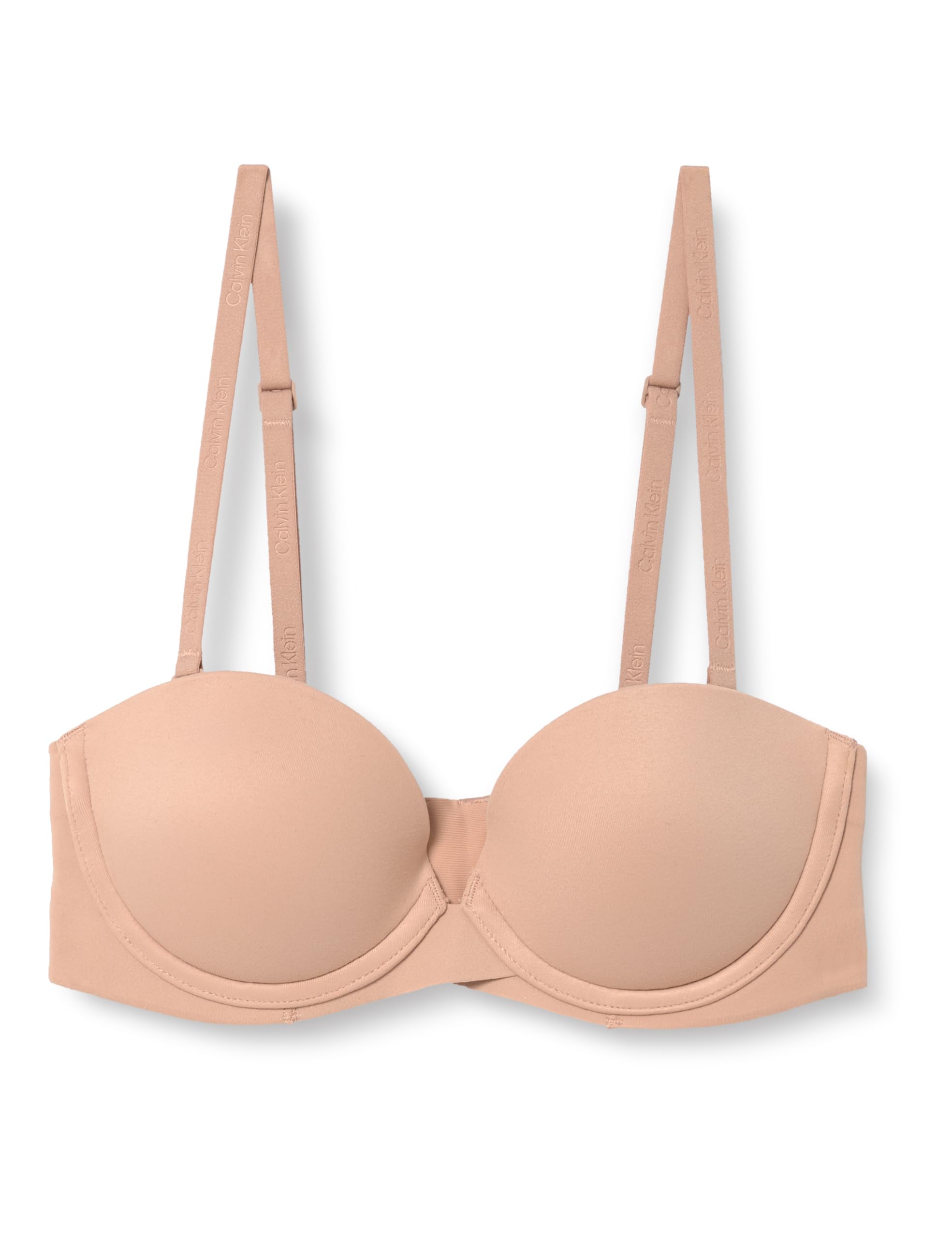 Calvin Klein Women’s Push Up Bra with Detachable Straps, Beige (Cedar), 30B