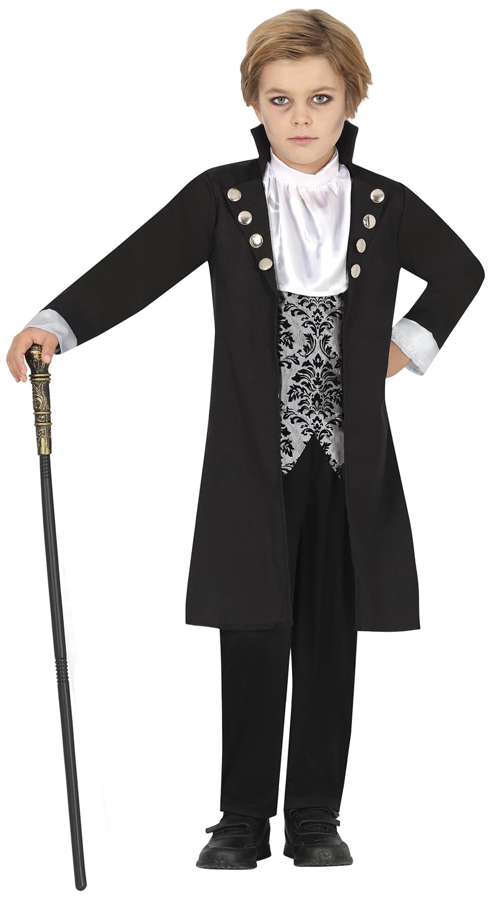 FIESTAS GUIRCA Silver Vampire Boys Fancy Dress Costume - Vampire Count Boys Costume - Boys Halloween Costumes Age 3-4 Years - Image 2