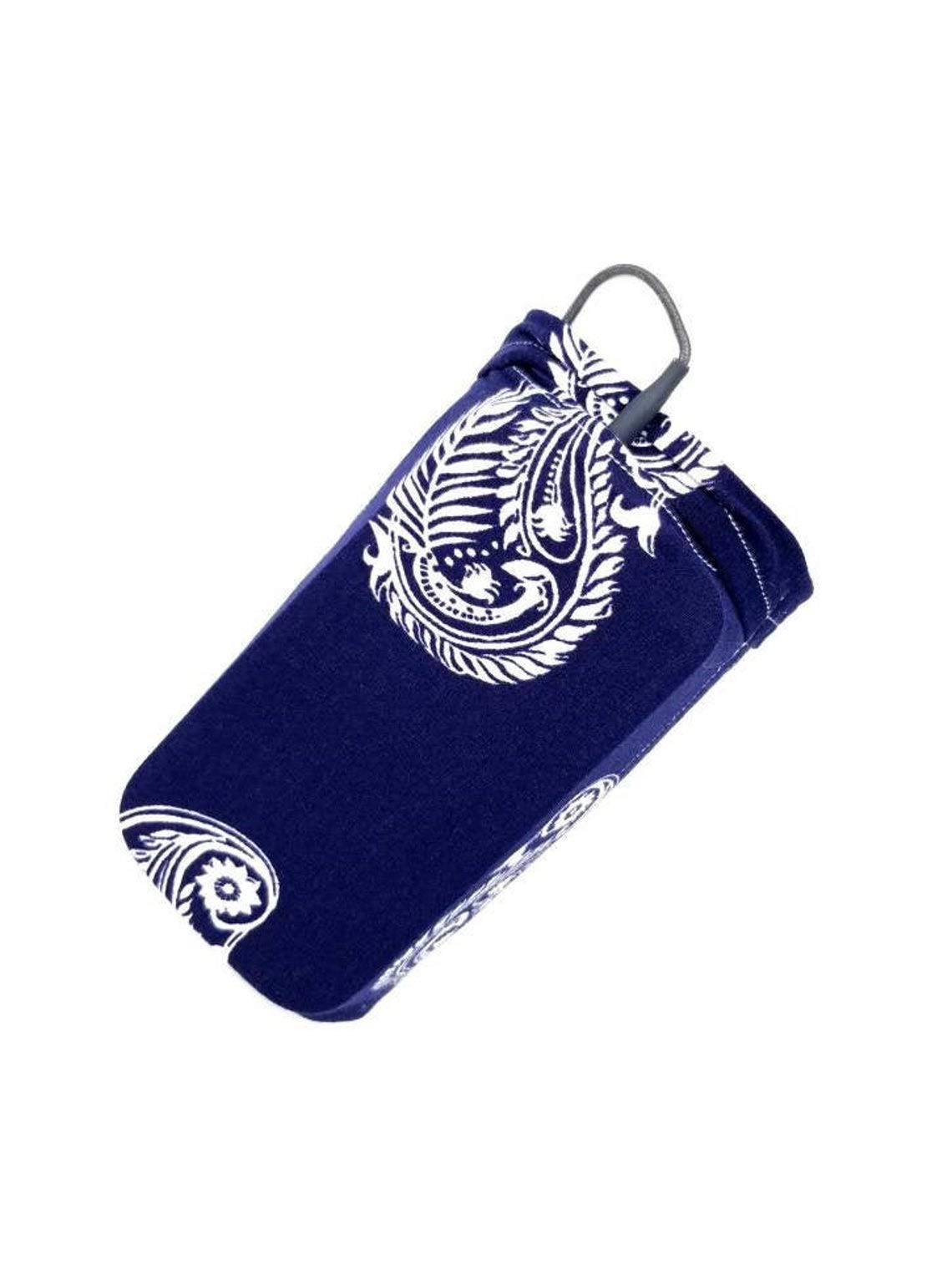 Cell Phone Arm band, Cell Phone Running Armband, Phone Armband Sleeve, Phone Holder for Running, Blue Paisley