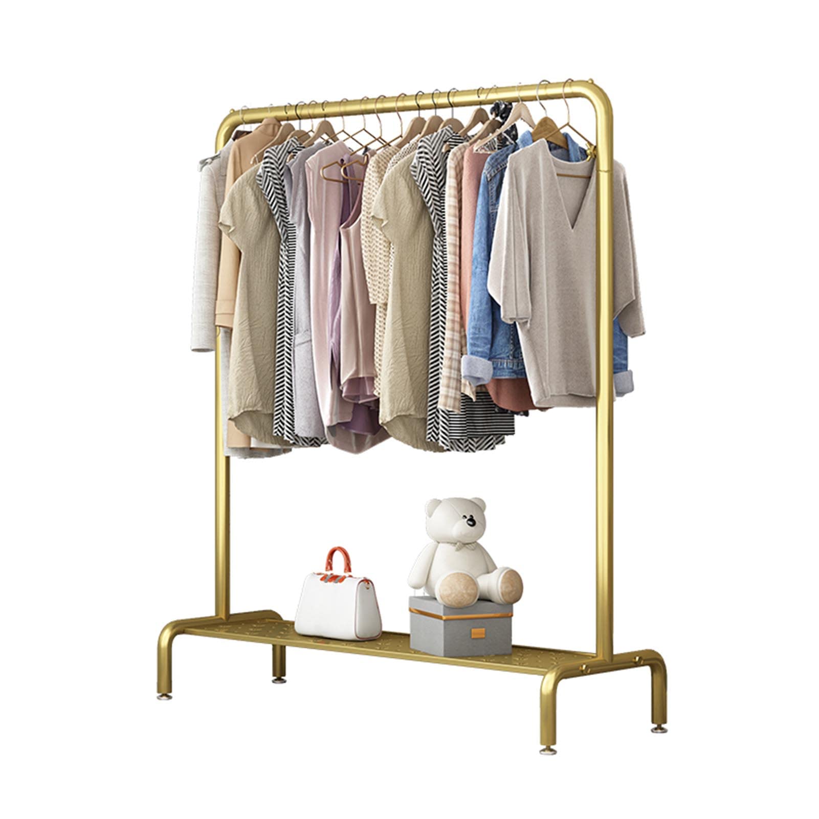 Présentoir à vêtements structure métallique robuste pour boutiques