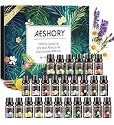Aeshory Essential Oils Set, 26 x 5 ml Aroma Diffuser Oil Natural Pure Essential Oils Gift Set Aroma...