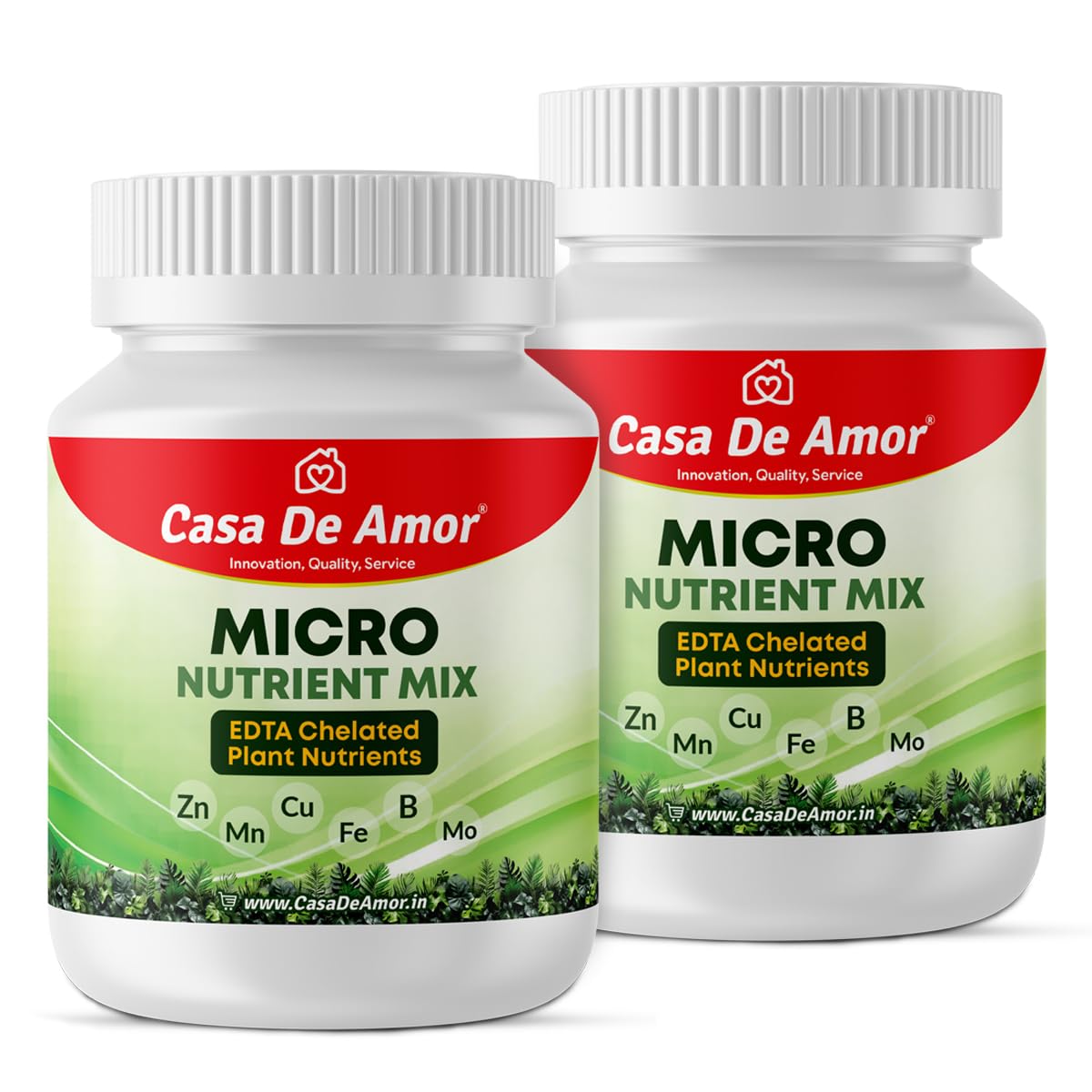 Casa De Amor Micro Nutrient Mix 150gm for Plants - EDTA Chelated Formula - Zinc, Boron, Iron, Manganese and more - 100% Water Soluble (Pack of 2)