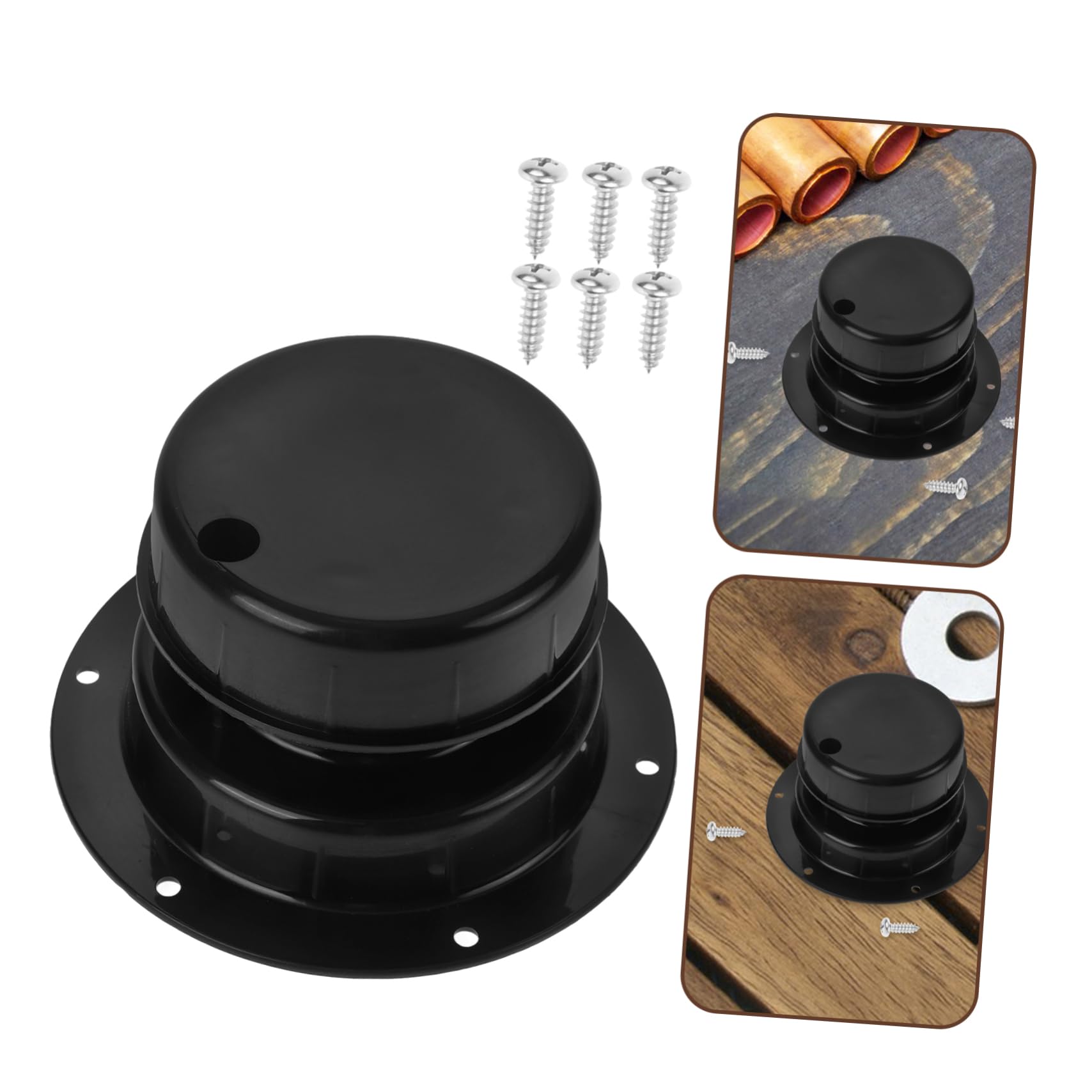 RV Roof Vent Cover, RV Plumbing Vent Cap Plastic RV Roof Vent Cover Replacement For RV Trailer Camper Motorhome RV Sewer Vent Cap Kit, Fits 1 To 2 3/8 Inch Pipe (White