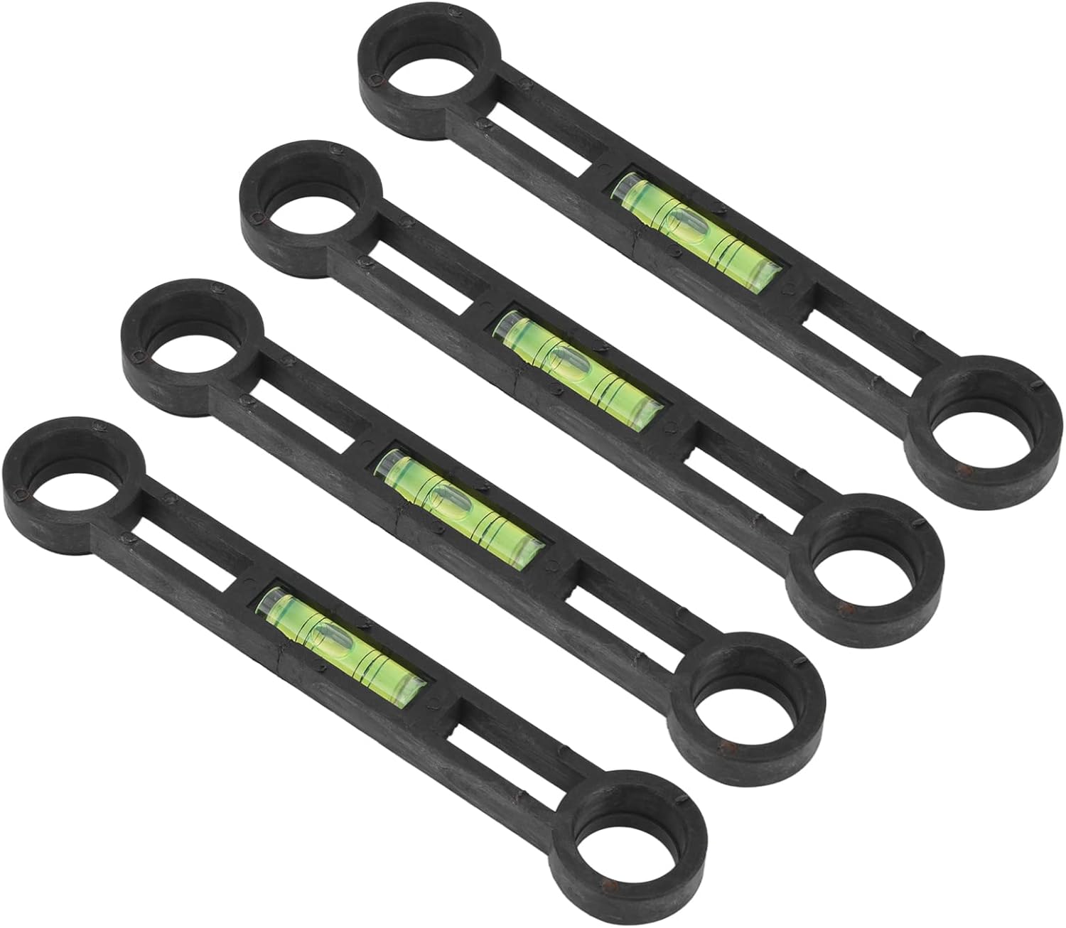 4Pcs Curved Foot Level, Precise Measurement Torpedo Level Tool with Deformation Resistance, for Detection Home Improvement DIY Water Electricity Repair