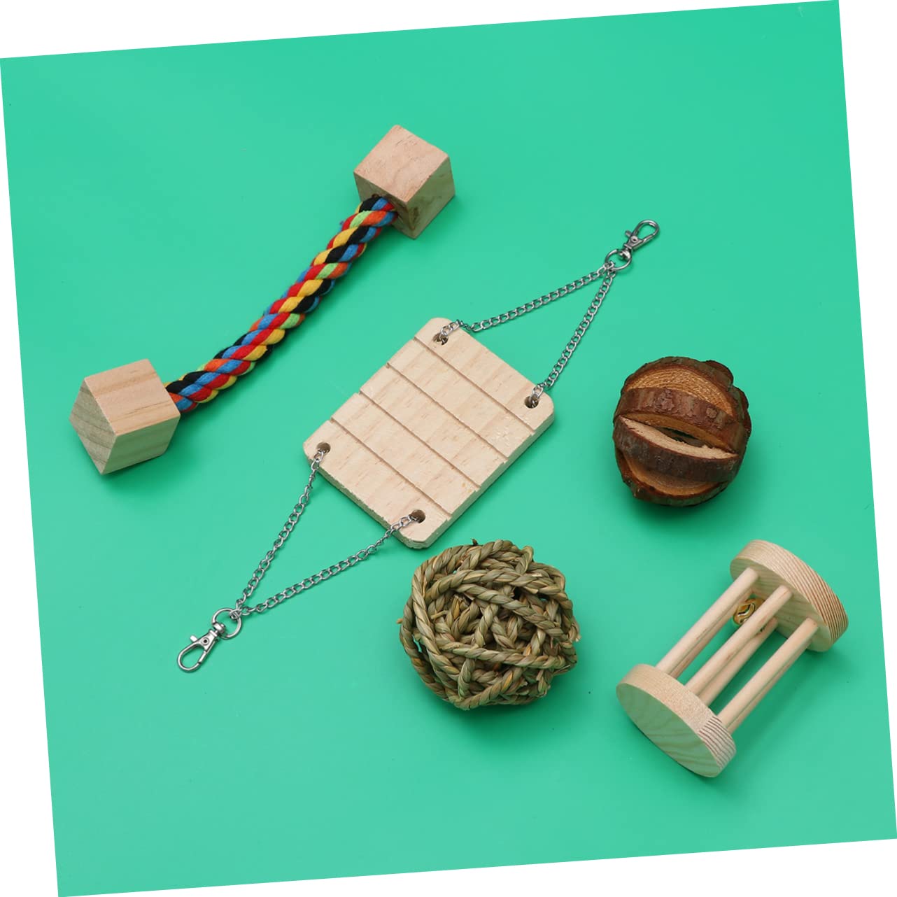 Angoily 2sätze Hamster Spielzeug Set Teilig Aus Holz Kauball Für Gesunde Zähne Lustiges Und Lehrreiches Spielzeug Für Hamster Und Kleintiere Für Käfige Und Beschäftigung