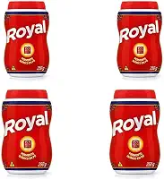 Kit Com 04 Potes Fermento Em Pó Royal Quimico 250G