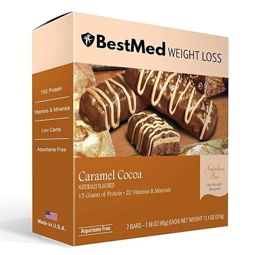 BestMed - Barra nutricional alta en proteínas, baja en carbohidratos, 0.53 oz de proteína, baja en azúcar, alta en fibra, baja en calorías, barra de