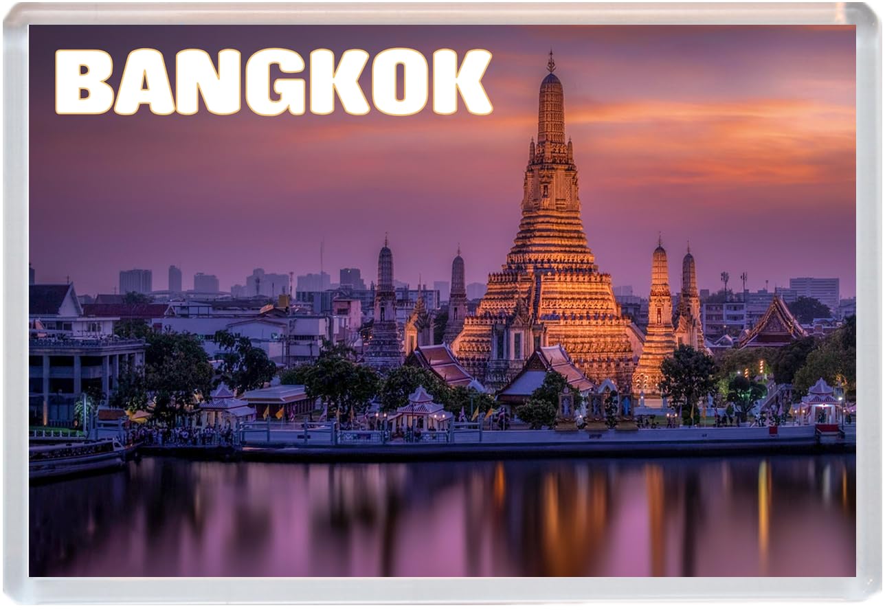 Baked Bean Store Multicolor Bangkok - Thailand - Jumbo Fridge Magnet 96 X 67Mm Bbsfhm1480