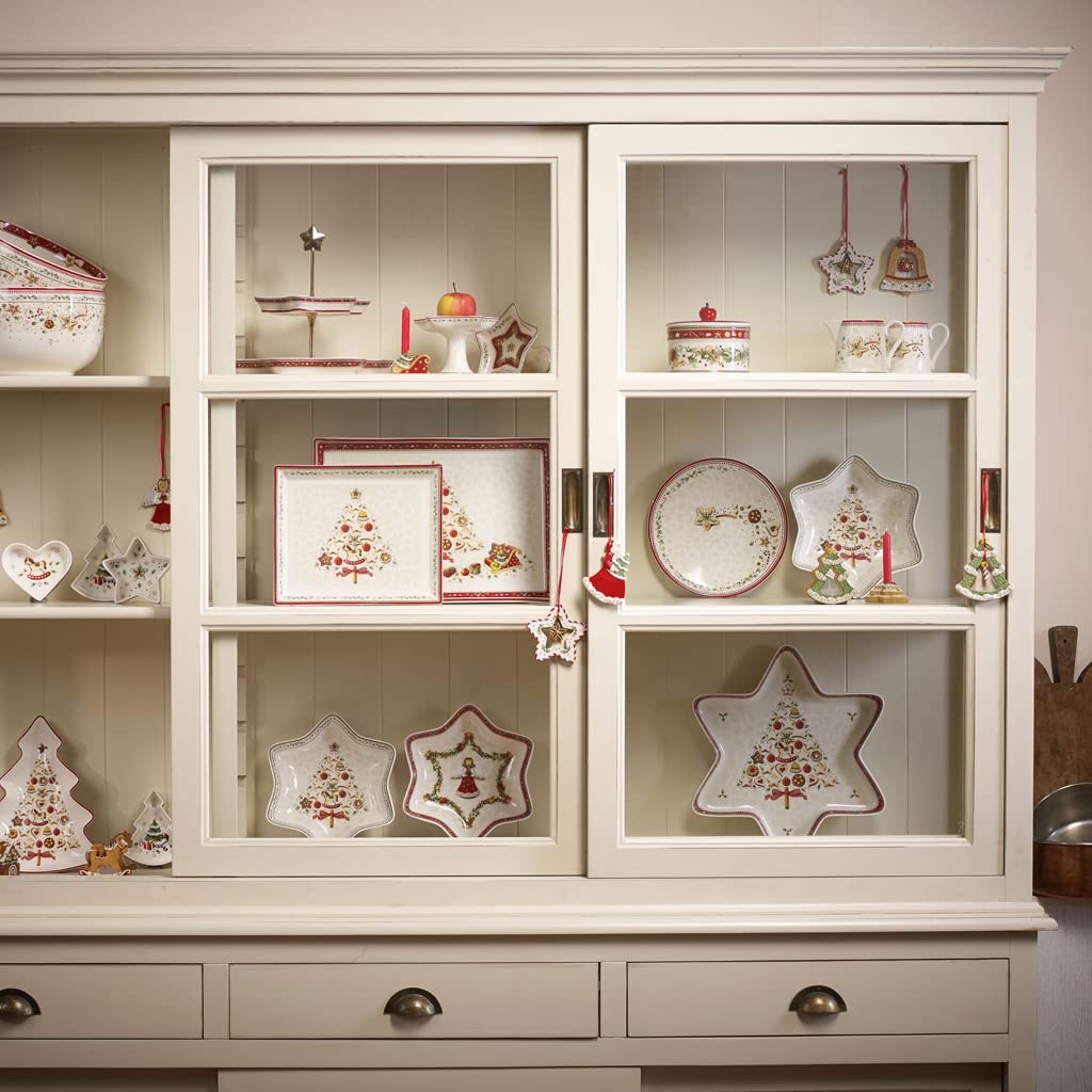 Villeroy & Boch , Winter Bakery Delight Fuente Para Servir Rojo, Apto Para Microondas, Navidad, Decoración, Cuenco Ceramica, Bol, Bowl Ceramica, Premium Porcelain