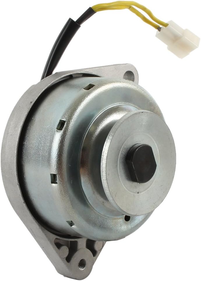 Alternator Compatible With/Replacement For Yanmar Tractors 147 169 250 276 02D12145, 121450-77200 2.559in Pulley OD, 11.1mm Unthreaded Mtg Ear 1, M8x1.25 Threaded Mtg Ear 2