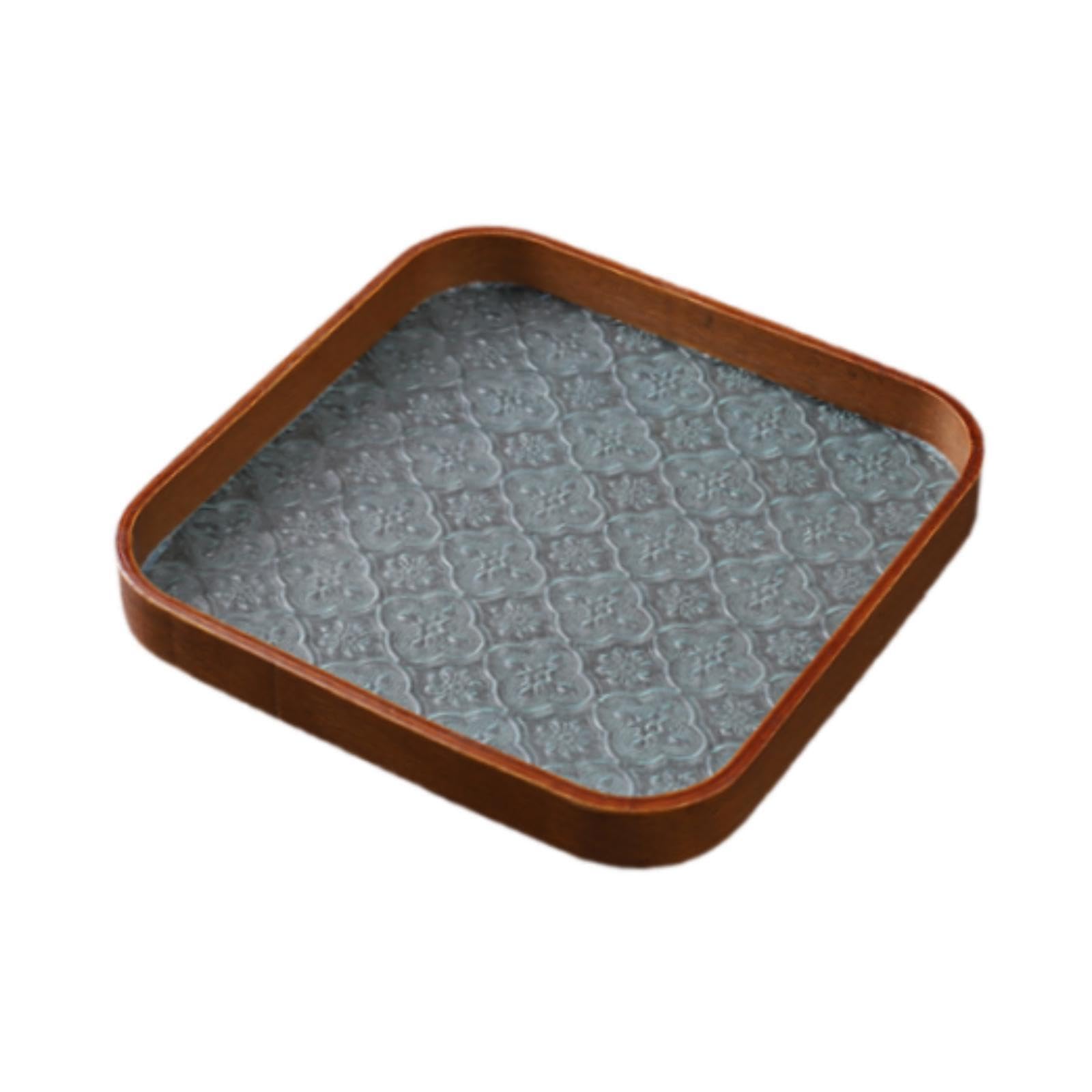 PIXZCSA Artistic Serving Tray Platter Snack Trays Jewelry Storage Trays Bathroom Makeup for Creative Organizer Serving Tray Platter Fruit Dessert Snack, Square