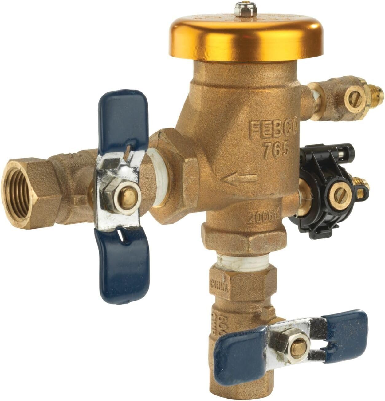 Febco T765CBV zawór zwrotny zapobiegający przepływowi zwrotnemu z wyłącznikiem ćwierćobrotowym z funkcją Smart Enabled Ready, 30 cm