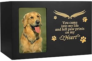 Pet Urns for Dogs or Cats Ashes, Dog Keepsake Box Cremation Urn