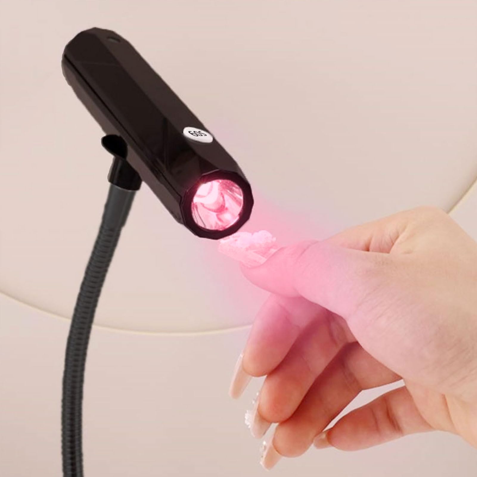 Fabater Portable 9W -led -lenable Lampe con Luce Unghie USB degli Anni '60 per Disegni di Nail Art Ideali per Amiche Femminili (Luce rosea)