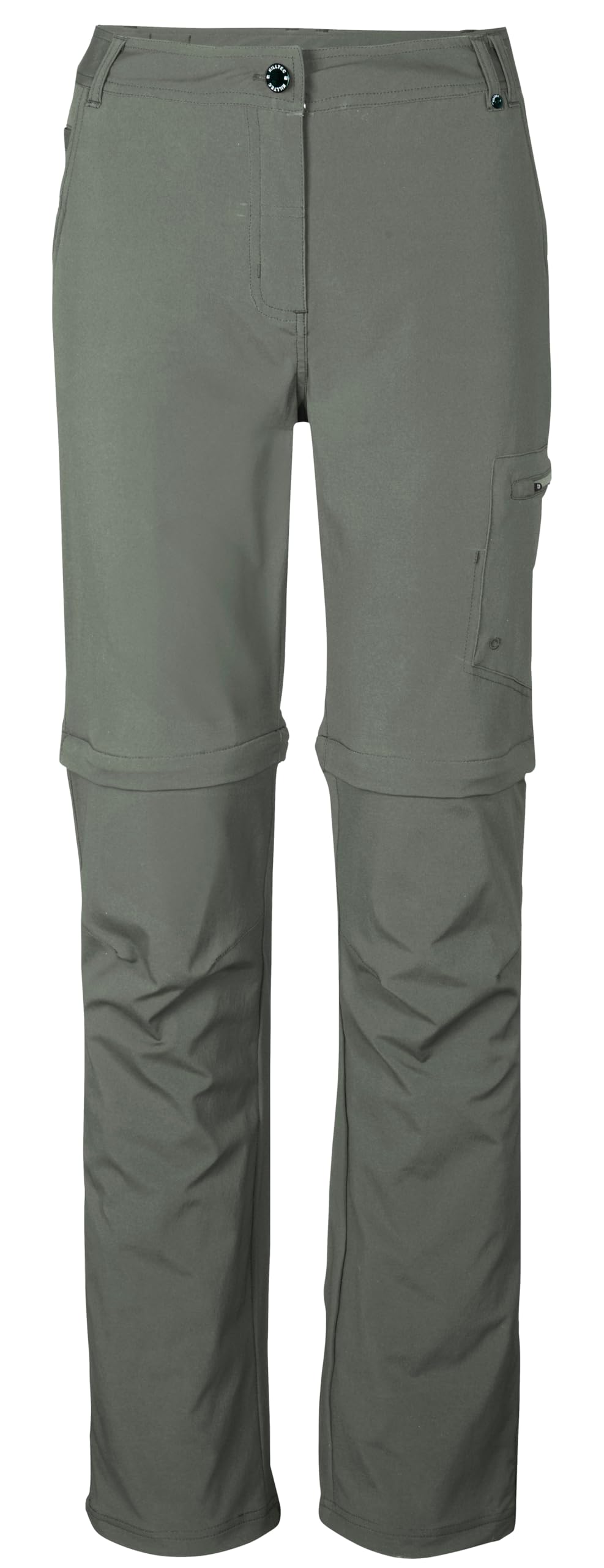 Killtec KOS 5 WMN PNTS 42820-000 Women's Functional Hiking Trousers with Zip-Off Legs, Sage, 46