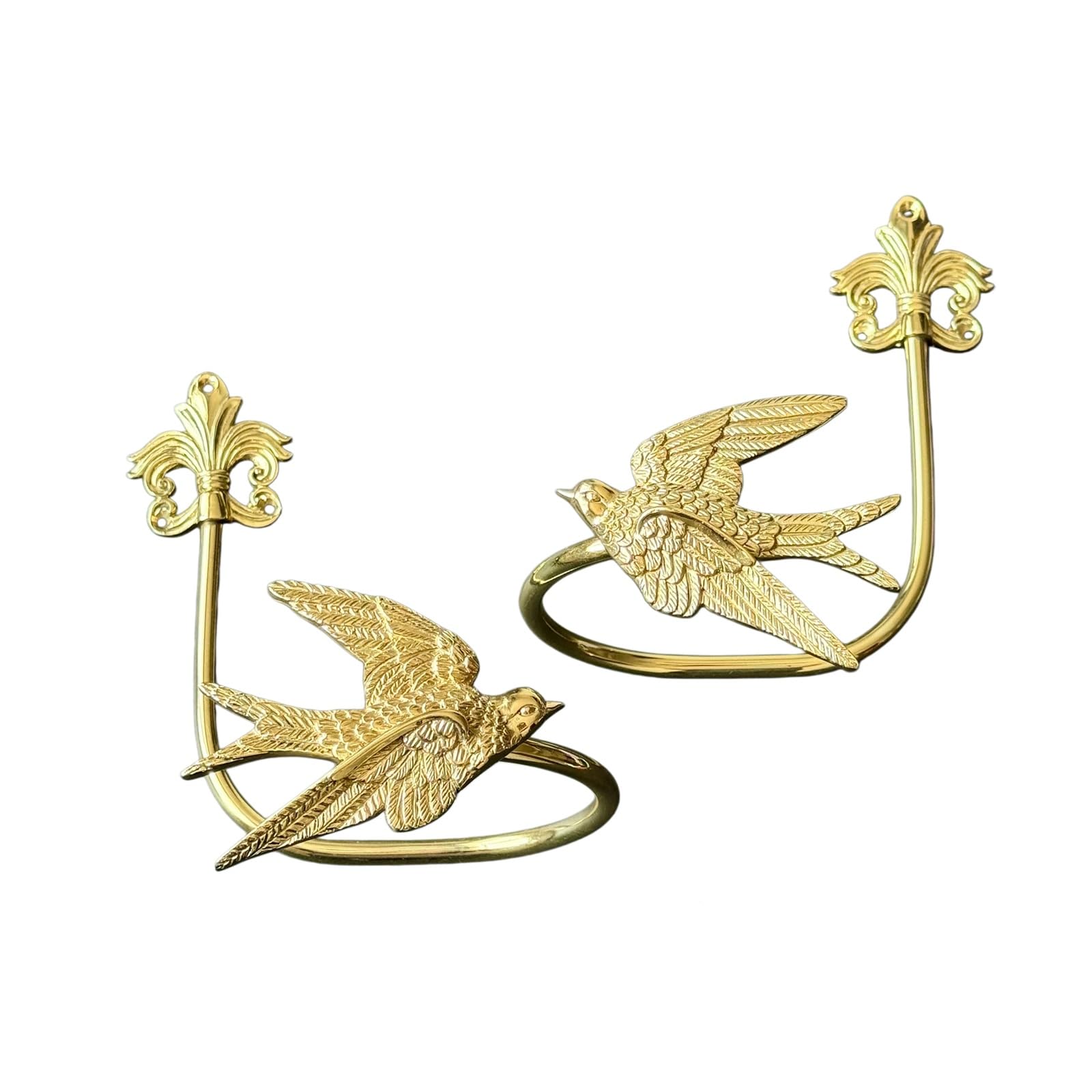 Curtain Holdbacks 2pcs, Curtain Tiebacks Wall Mounted Curtain Hooks Holders for Drapes