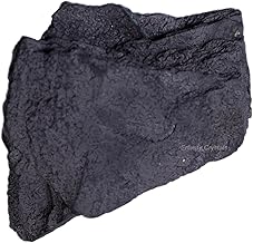 Shungite Raw Crystals, Large 1.25-2.0" Healing Crystals Natural Rough Stones Crystal for Tumbling, Cabbing, Fountain Rocks, Decoration, Polishing, Wire Wrapping, Wicca & Reiki