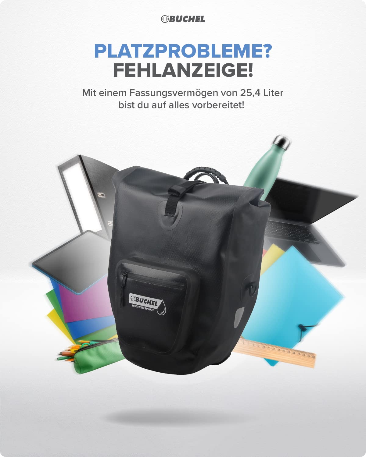 Büchel Fahrradtasche für Gepäckträger