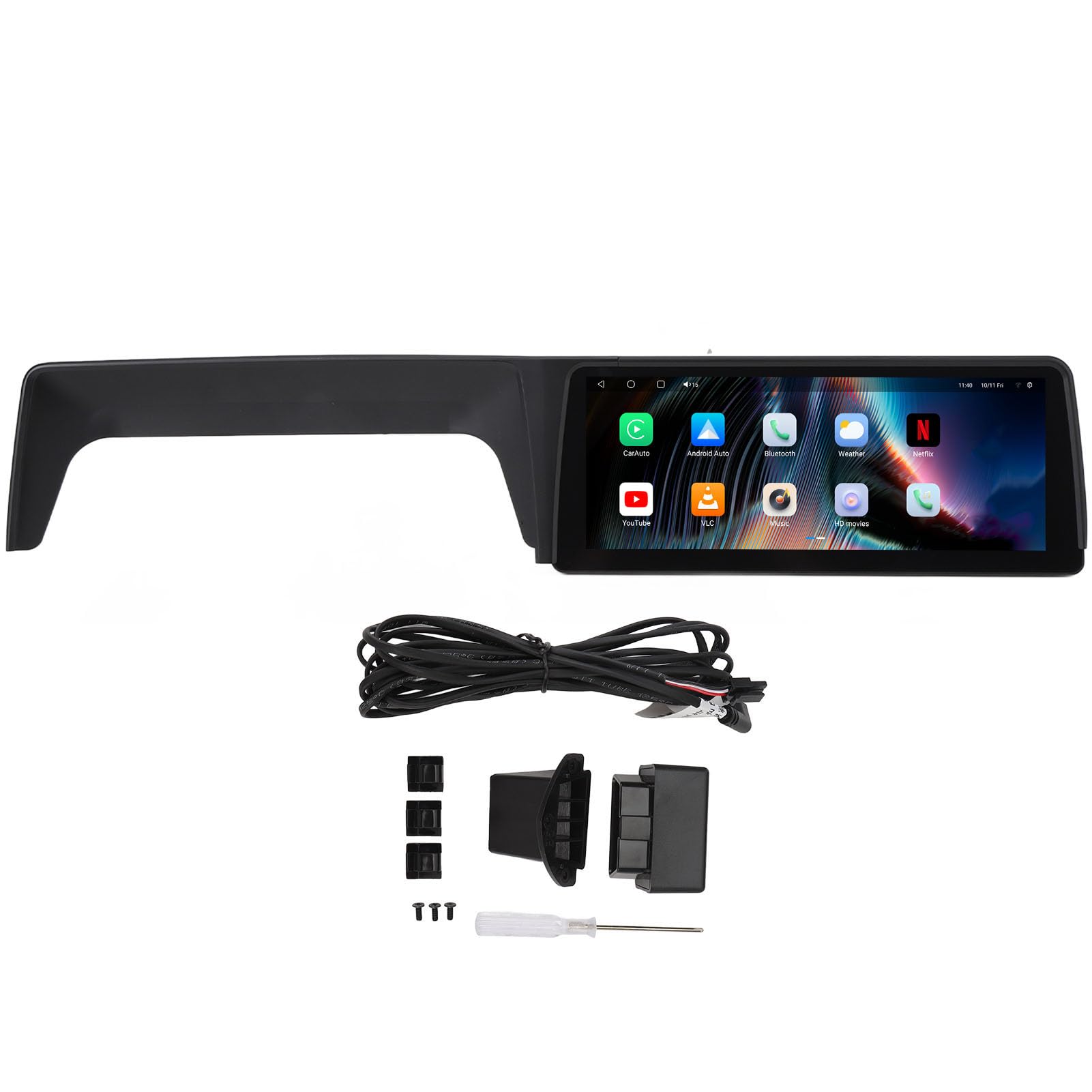 Schermo di intrattenimento per auto Android 13 2K Display da 12,3 pollici WiFi Bluetooth Car Dash Stereo Touchscreen per Serie 5 2021 2022 2023