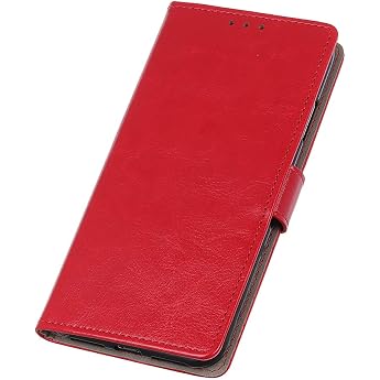 HAOYE Case for Huawei Y6s Case Flip Wallet Case Cover Flip Case Mobile Phone Case [Flip Stand/Card Slot] Leather PU Mobile Phone Case Protective Case with Magnet/Wallet/Holder Red