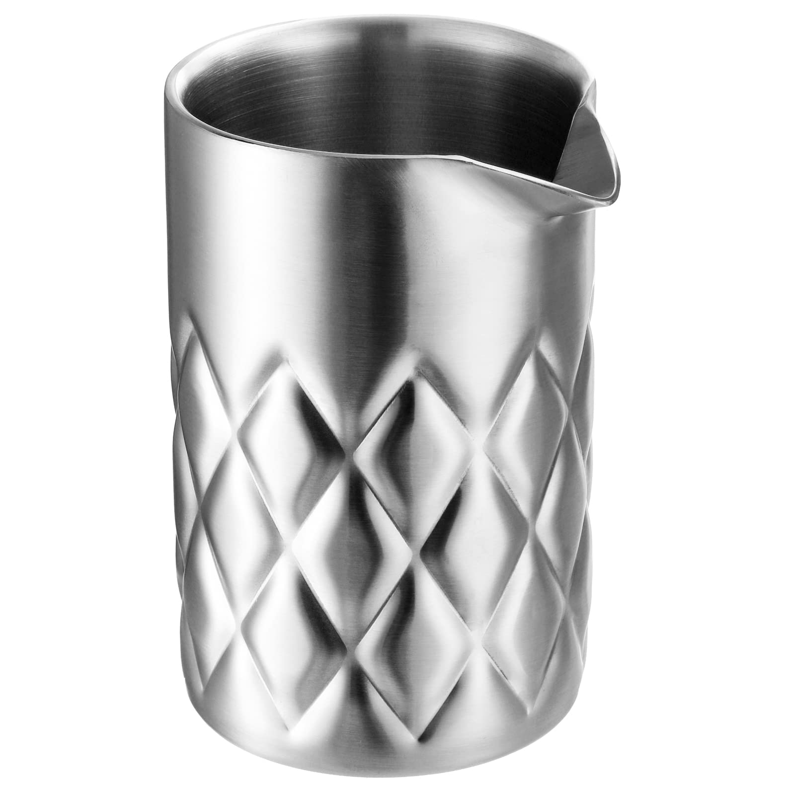 Nicunom 540 ml kieliszek do mieszania koktajli, ze stali nierdzewnej 304, Martini, dzbanek do mieszania z podwójnymi ściankami, bezszwowy szklany shaker z obciążonym dnem, szkło do mieszania dla