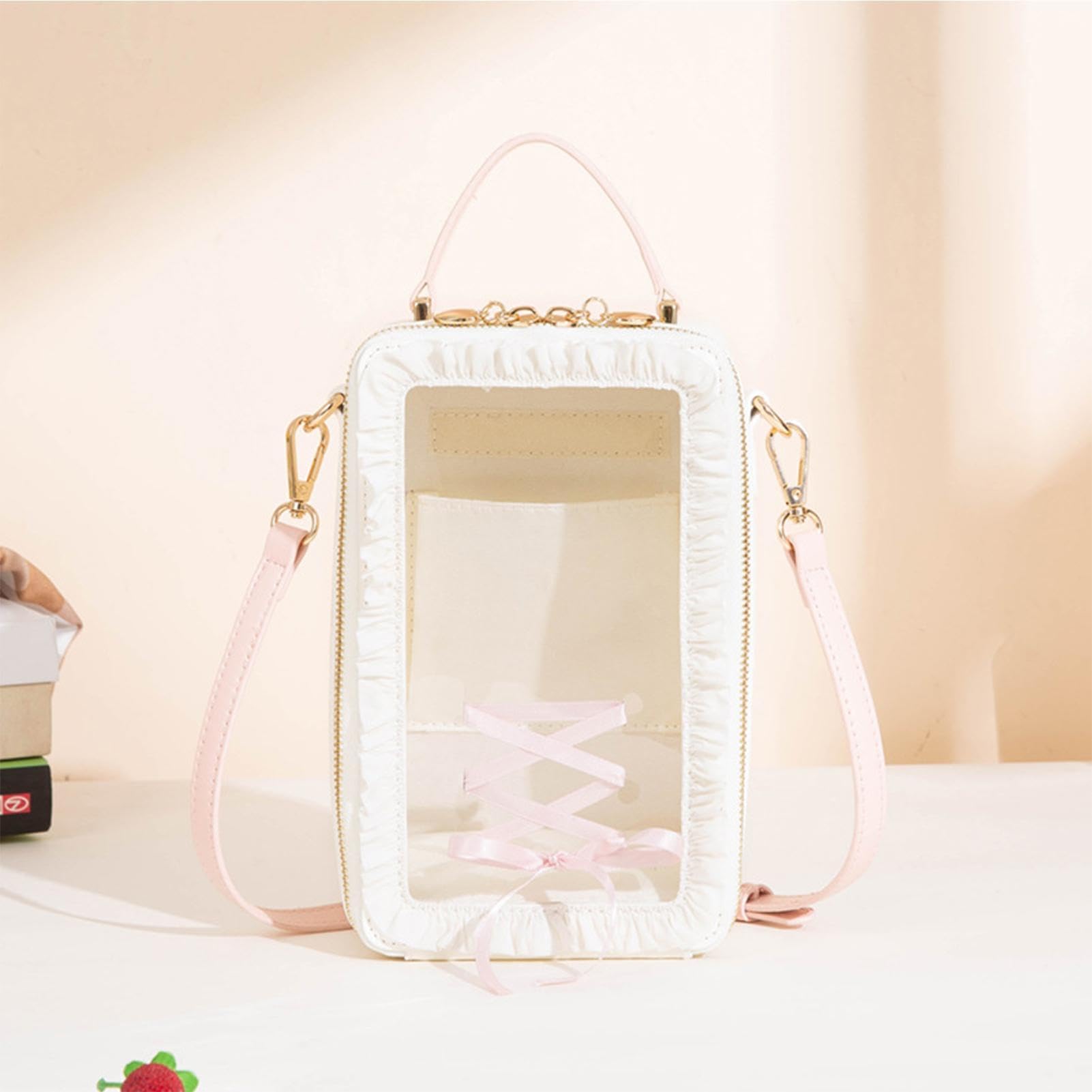 Expositora De Figuras Antipolvo con Asa De Transporte Y Ventana | Bolso Para Muñecas Para Proteger Peluches, Mini Figuras Y Artículos Coleccionables