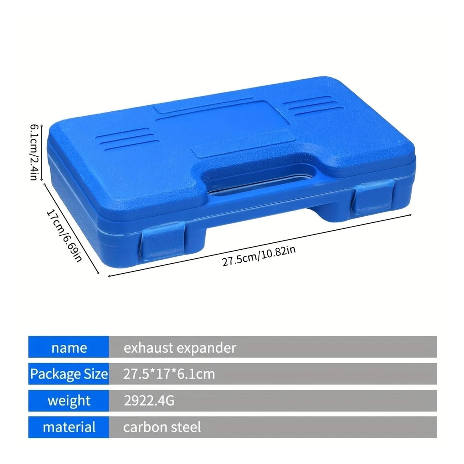 Set di 3 espansori for Tubi di Scarico da 1-1/8" a 3-1/2", Set di espansori for Tubi di Scarico con Custodia Ampia compatibilità