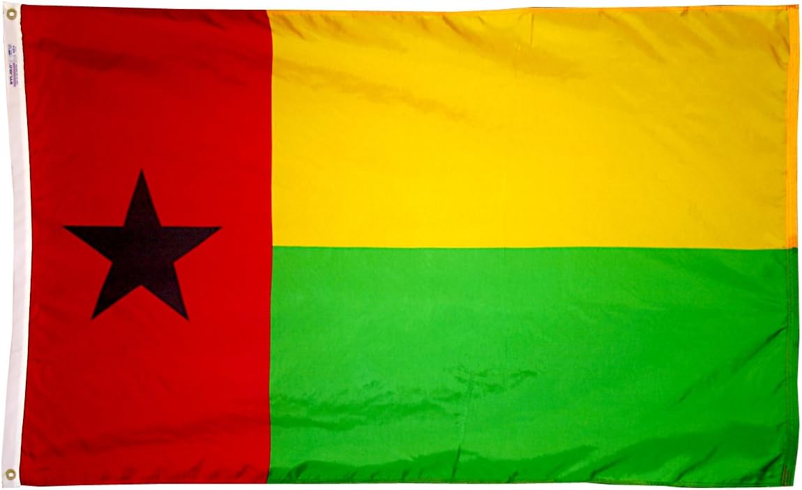 Annin Flagmakers Guinea-Bissau Flag USA-Made to Official United Nations Design Specifications, 3 x 5 Feet (Model 193191)