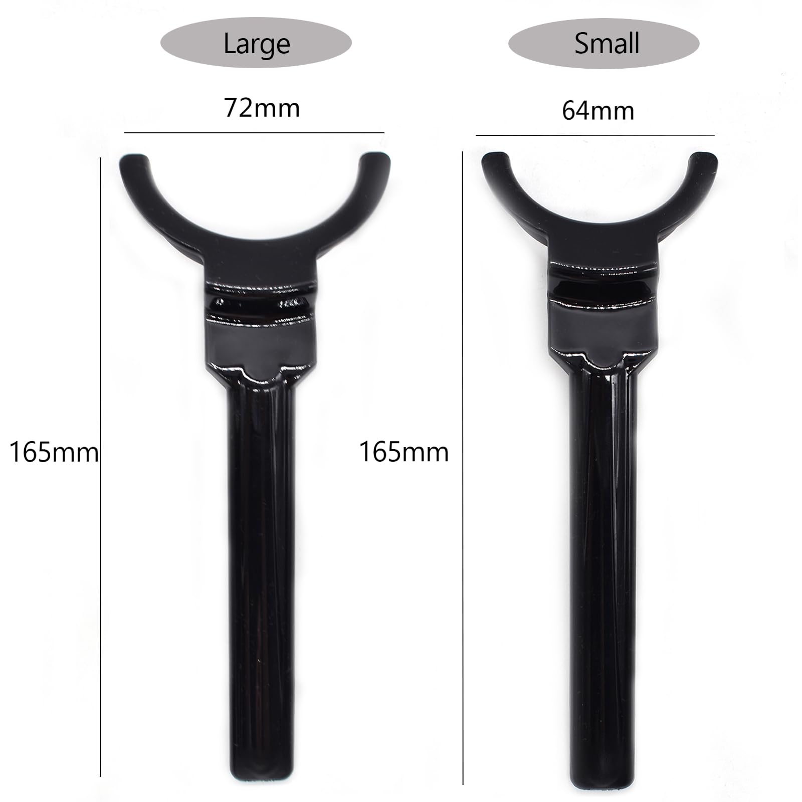 Angzhili 8 Pcs Dental Lip Retractor,Dental Photography Retractors,Black Orthodontic Lip Retractor (Large)