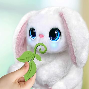 My Fuzzy Friends Poppy The Snuggling Bunny Interactive Plush Pet Kids Toy, Loveable and Lifelike Companion for Boys and Girls Aged 4 Years Plus with Over 50 Sounds and Reactions