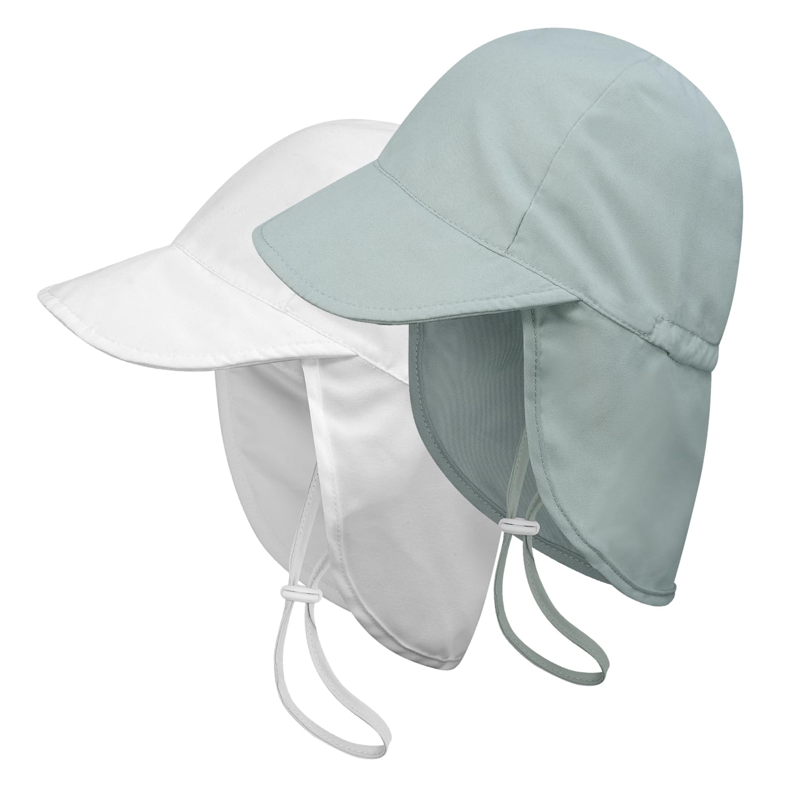 ECOSUMA 2 Pack Baby Sun Hats UPF 50+ Toddler Beach Hat for Girls Boys 0-4 Years