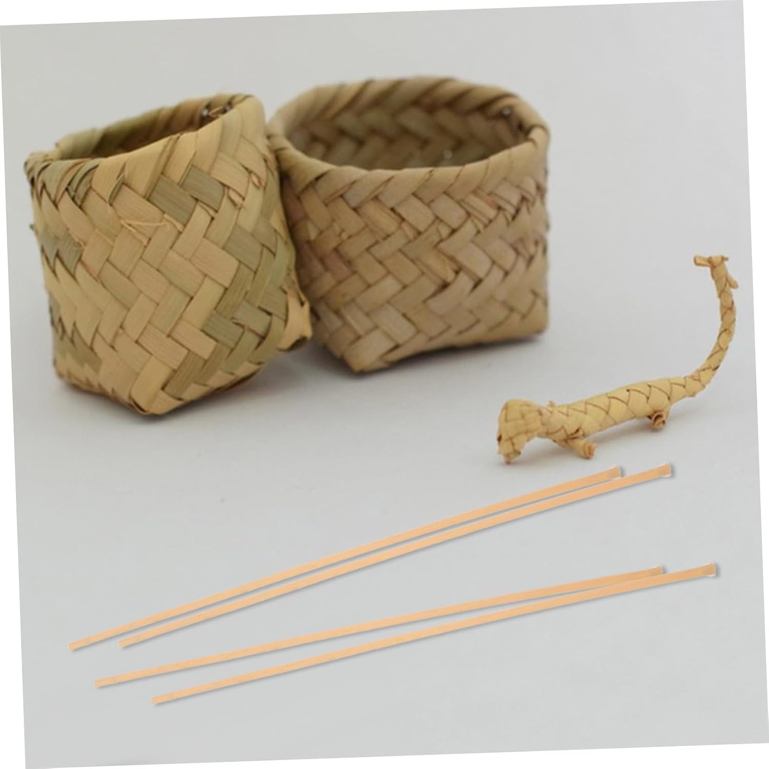 DOITOOL 4sets Wide Strips Basket Weaving Strips Basket Making Supplies Rattan Webbing Rolls 4pcs*4