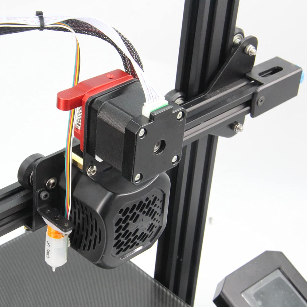 EIN-Gang-Extruder mit Riemenscheiben Upgrade Direktplatte mit NEMA17 Easy Print Flexible Filament für Ender 3 V2 Ender 3series CR-10series (Einzelextruder-Support+Motor-Kit)