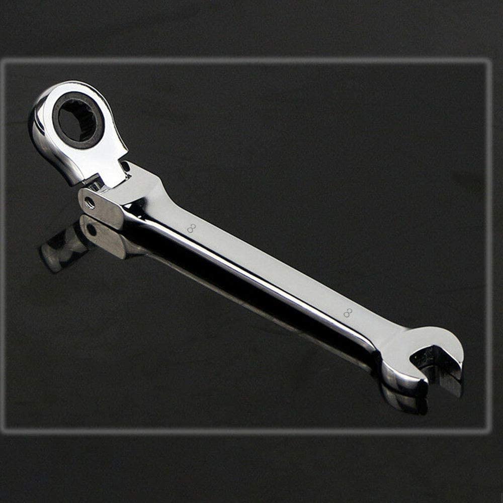 Combination Wrenches 13mm Flexible Head Ratchet Spanner Metric Spanner Set Ratcheting Wrench Repair Tool Hand Tool - Image 4