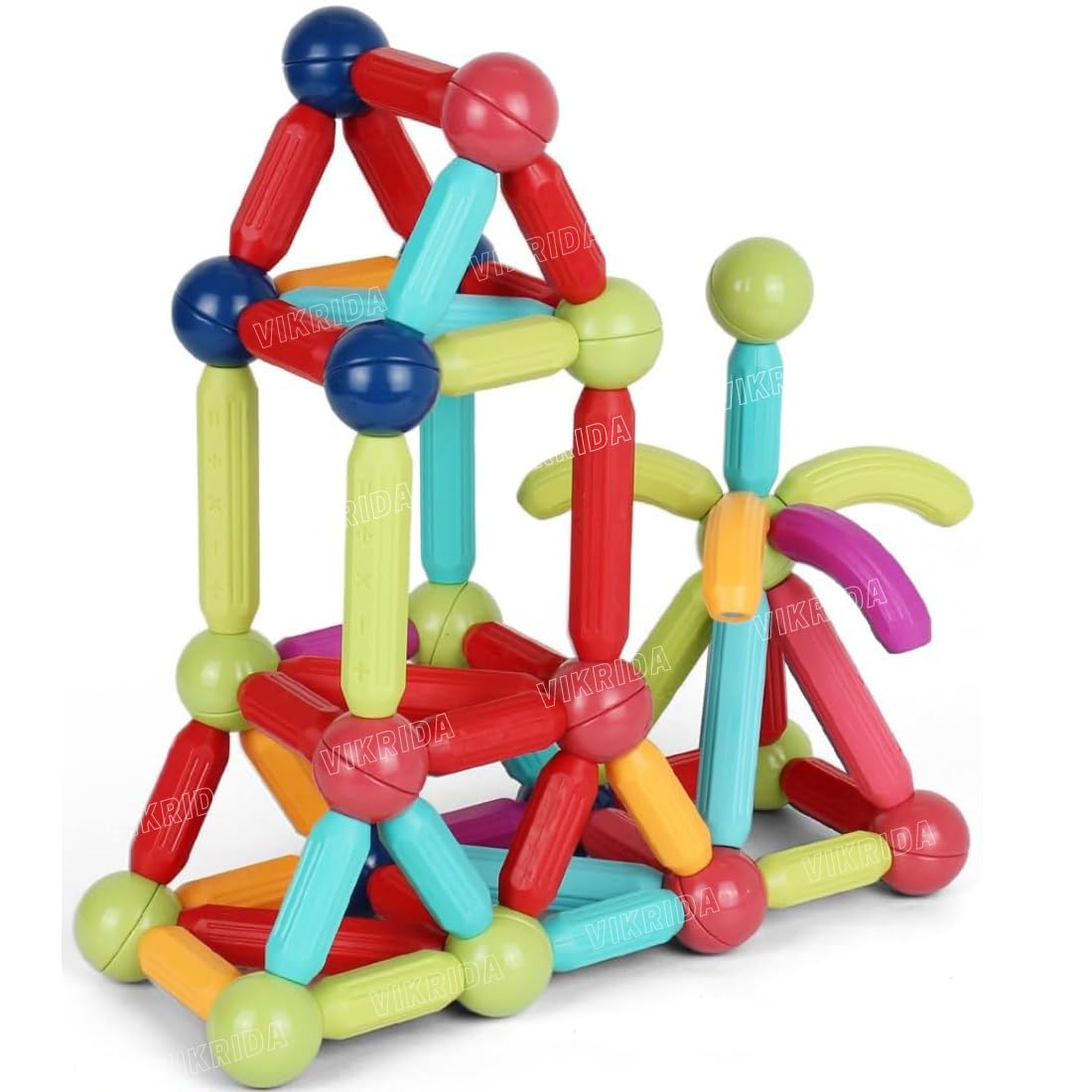VikriDA Magnetic Building Blocks Toy, Educational Magnetic Building Sticks, Toddler Toys, Magnet Toy Set, Montessori Toys for Boys Girls, Early Educational Learning Gift - 36 Pcs (B0DB628X3Q) Amazon Price History, Amazon Price Tracker