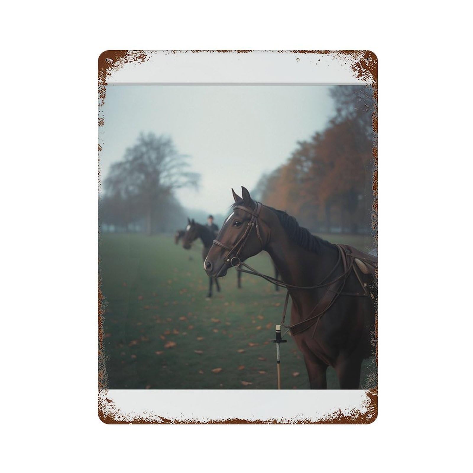 xiaoxiaoshen Horse Photography S2 Wall Decor Art Metal Tin Poster Modern Home Decor Art Home Bar Shop Decorations Vintage Sign 40x30cm
