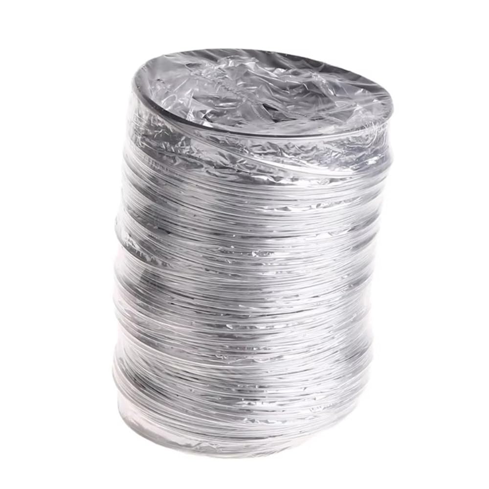 Zqagbaod One Color Aluminum Foil Hose, Inner Diameter 80Mm Flexible Pipe Ventilation Ducting Dryer Hood Exhaust Duct(6M)