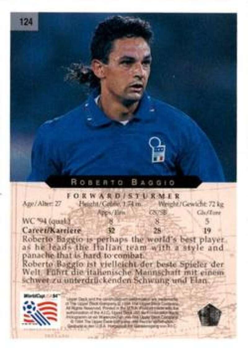【コンプリート品】UPPER・DECK日本語版 USA 94バッジョ、ロマーリオ Amazon.com: 1994 Upper Deck World Cup Contenders English/German