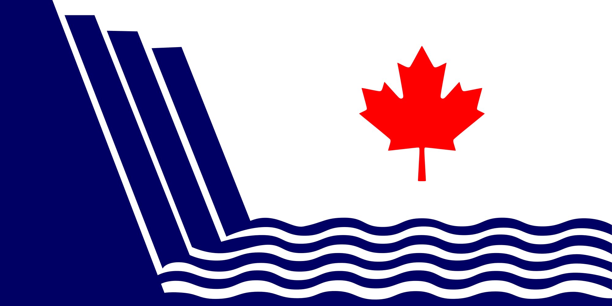 Drapeau Large Scarborough Ontario résistant aux intempéries et vent